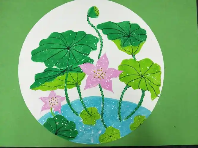 7月21日一二年级作品《荷花》(二四六班)