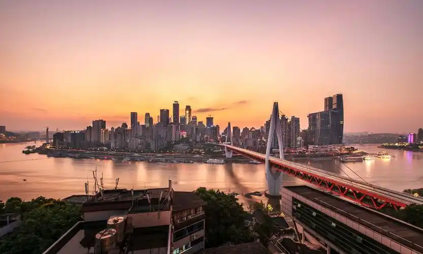 风光摄影渝中半岛东水门大桥