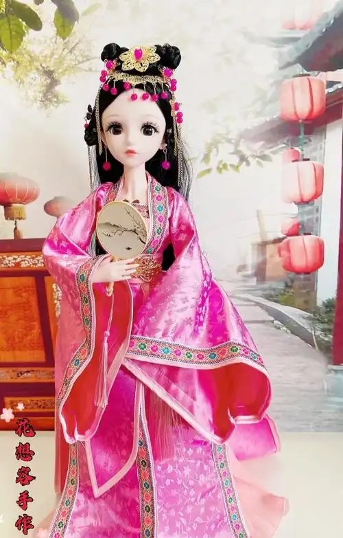 叶罗丽娃娃60厘米古风60厘米手工汉服古风古装女孩公主芭比娃娃换装