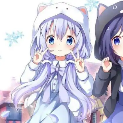 动漫闺蜜头像二人,最新可爱又萌又清晰的-姐妹头像