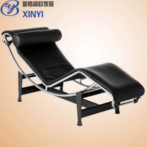 欧式贵妃午休息椅子懒人沙发椅柯布西耶躺椅chaise longue chair