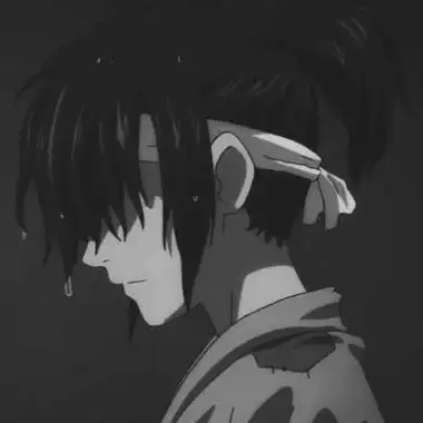 黑暗系男生动漫头像黑白,沉默的存在,都很无奈