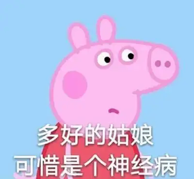 多好的菇凉可惜是个神经病搞笑表情包聊天图片表情