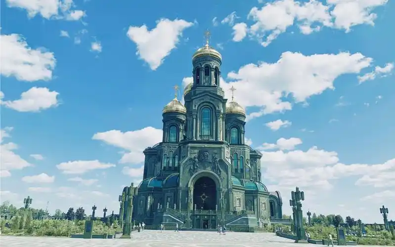 俄罗斯莫斯科武装力量大教堂,非常雄伟,实名推荐,很震撼,非常漂亮