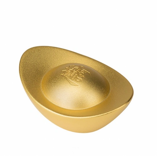 铜师傅 真金鎏镀铜元宝 中号 单个装