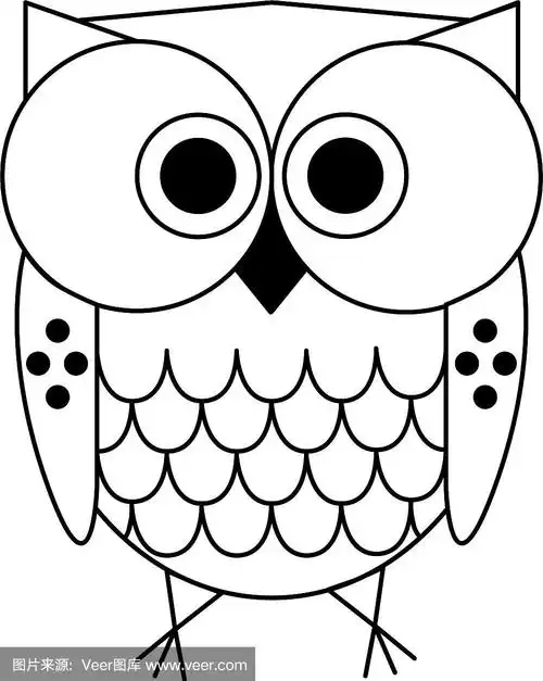 猫头鹰几何黑线