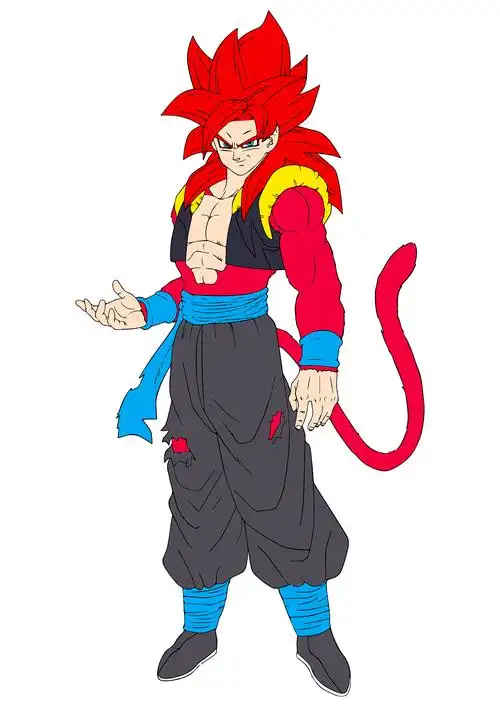 龙珠gt-悟吉塔-超四(线稿 上色)