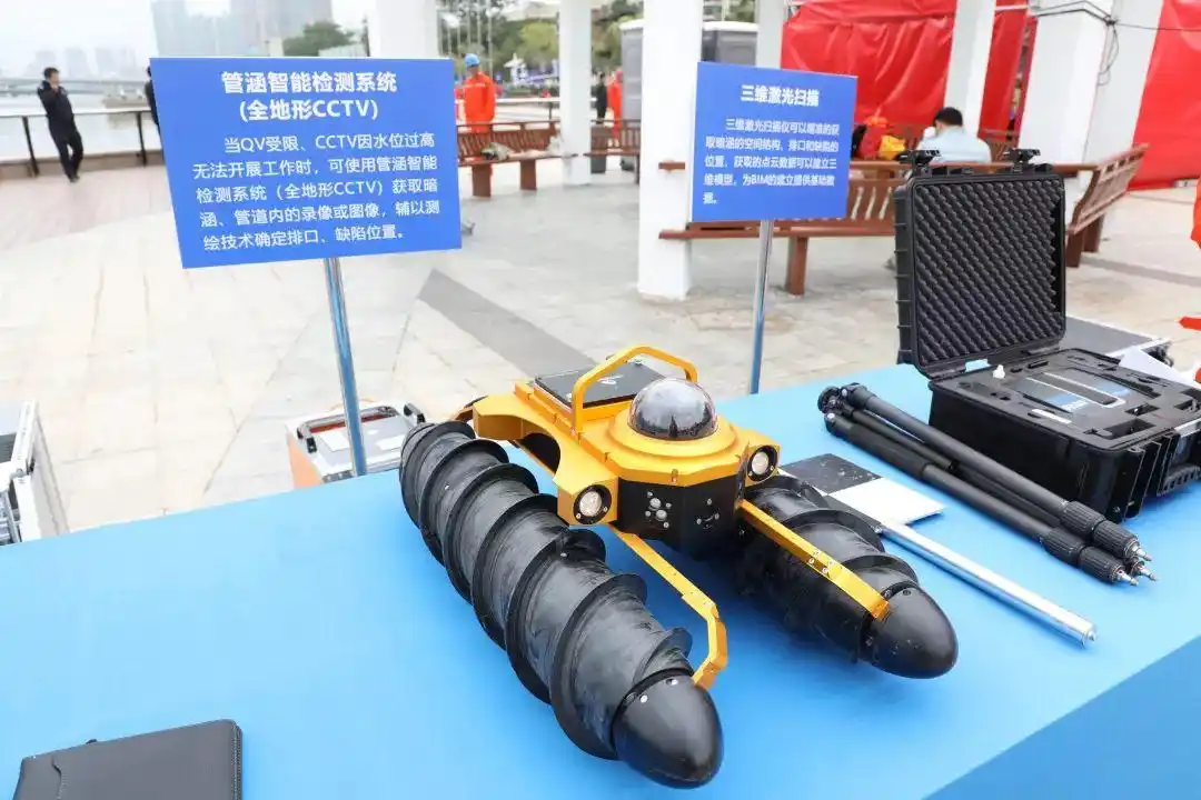 管道机器人电子潜望镜前山河治理有神器