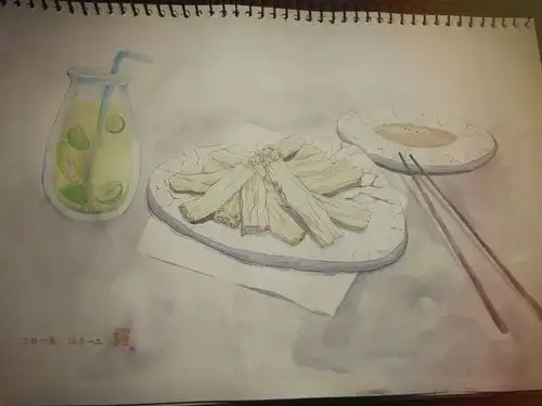 腐竹&柠檬汁&麻酱