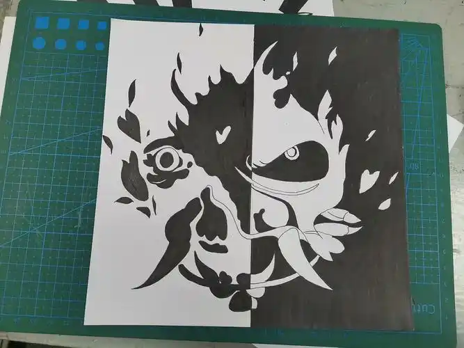 分享收藏一些有意思的东西吧一些作品剩的颜料整的练习构成作业临摹画