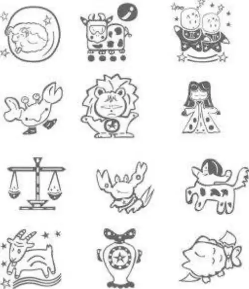 学画12星座,十二星座专属画简单