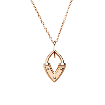 roseonly(诺誓)珠宝lovelock系列 18k双色金项链吊坠首饰 送女友生日