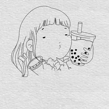 可爱慵懒胖女孩简笔画教程步骤