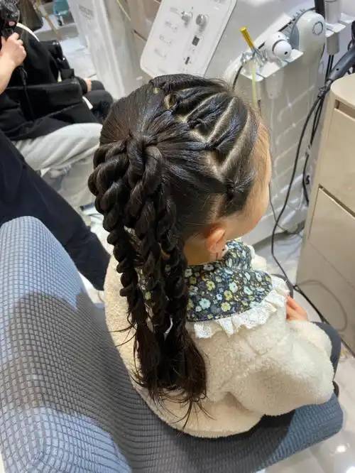 儿童发型 #编发 #秋冬发型 #创意设计