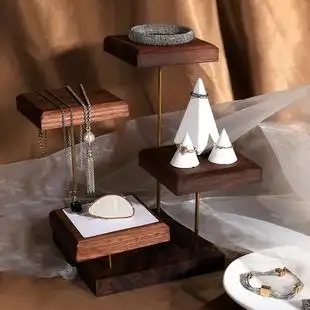 手链手镯陈列架子首饰展示架绒布手表发圈摆放支架饰品收纳托架