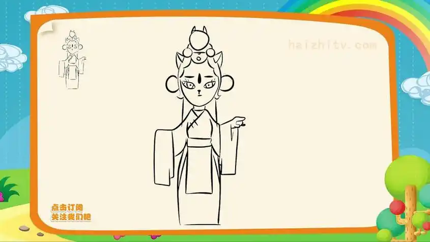 叽里咕噜京剧猫简笔画