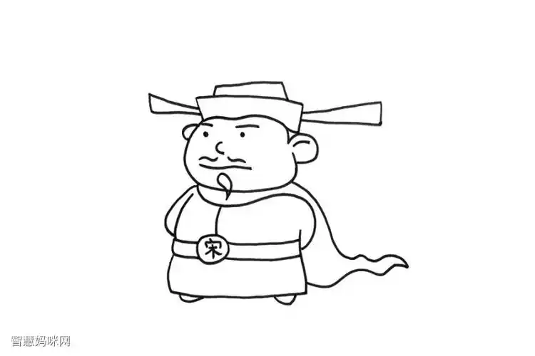 宋江简笔画画法步骤