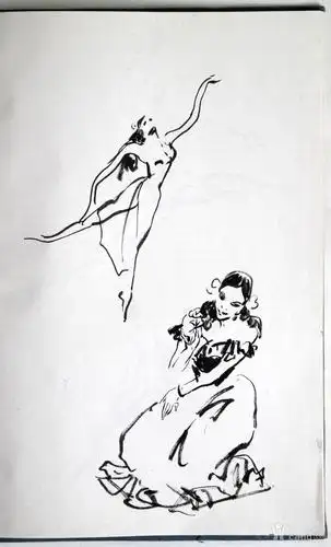 岭南画派 杨之光《人物画速写手绘老画稿原稿1本20张》.