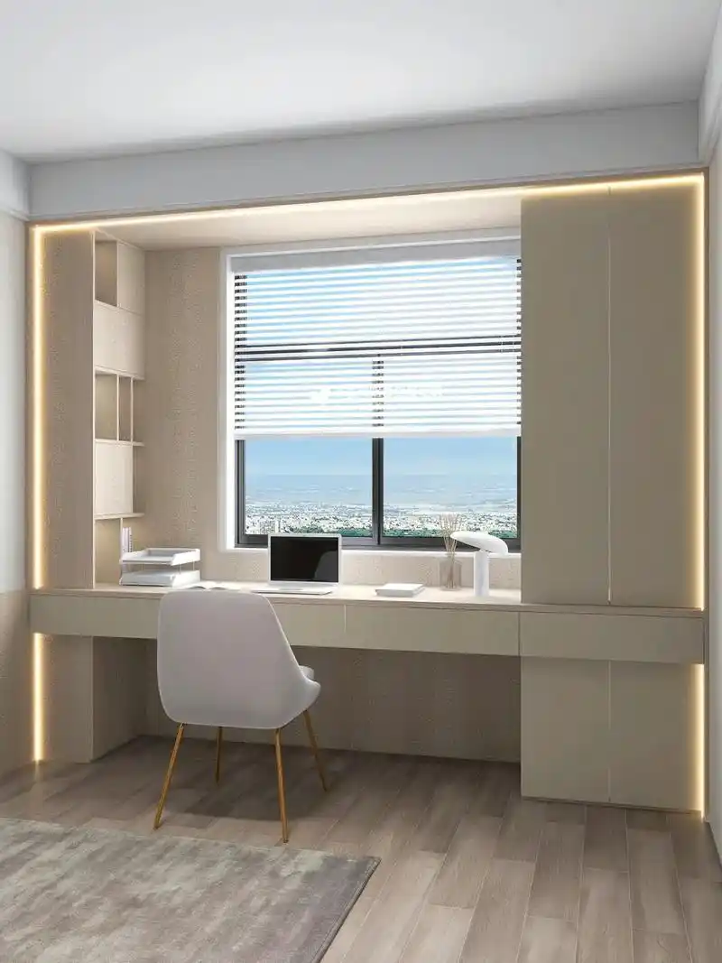 整理八款我心目中最好看的窗边柜书桌一体,送给正在装修的你们