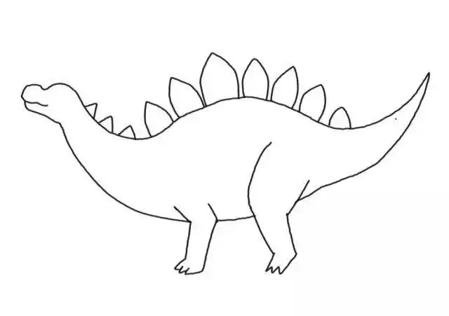 简笔画教程简单有趣的恐龙简笔画来了