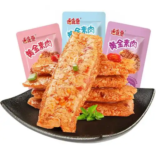 逗食惠手撕素肉素牛排素牛肉豆干辣条味解馋零食小吃休闲食品推荐