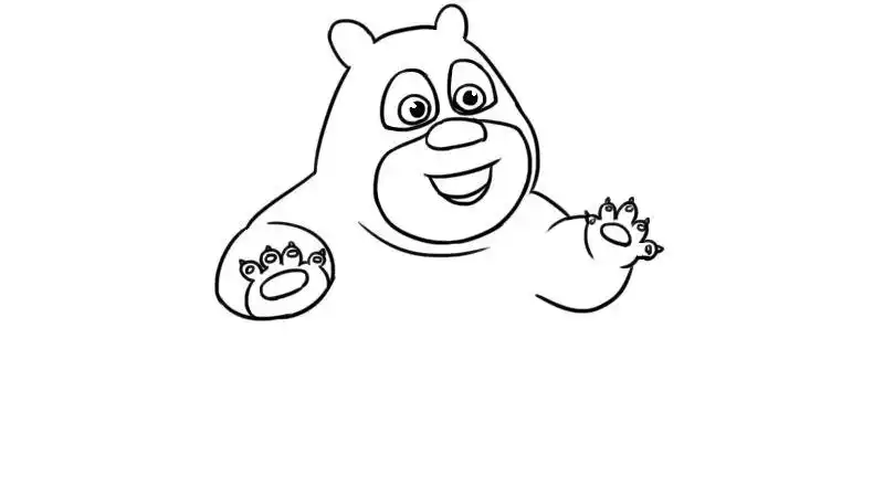 熊二简笔画