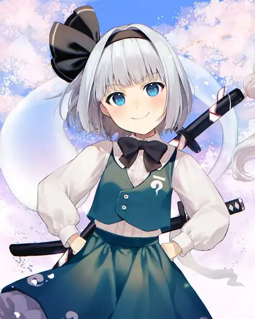 p站插画博衣小夜璃白发少女碧蓝档案这个双马尾是你的初音吗