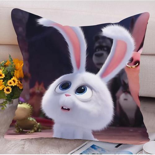 爱宠大机密兔子小白同款周边抱枕靠垫定制diy生日礼物沙发靠枕