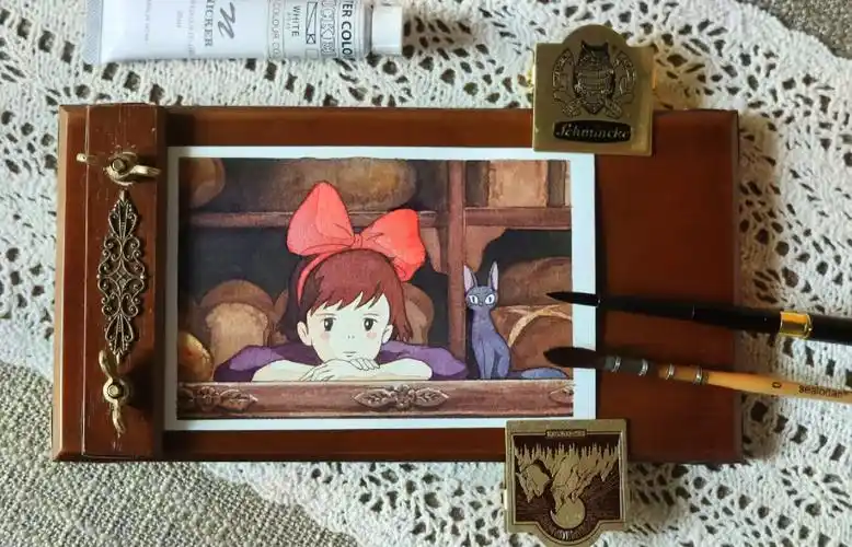 宫崎骏《魔女宅急便》水彩临摹全攻略