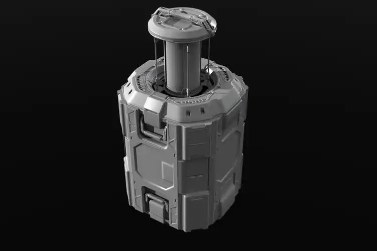 3d概念科幻盒子3d模型