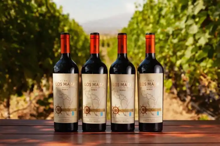 酒液呈浓烈的红色和紫罗兰色,带有樱桃,李子,葡萄干和香草的味道