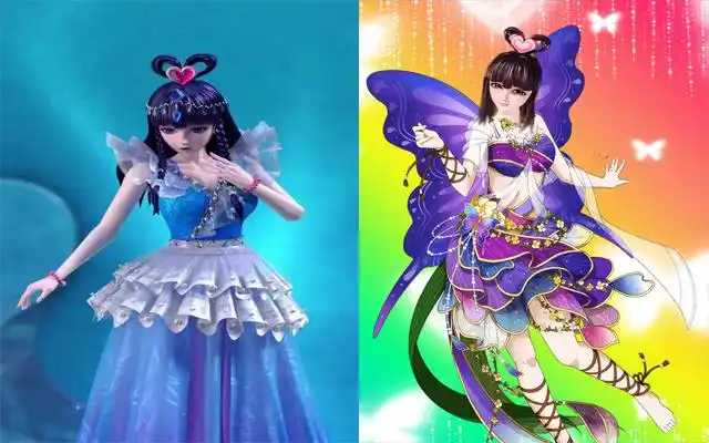 叶罗丽:女主长出蓝色蝴蝶翅膀,冰公主出尘脱俗,陈思思美艳动人