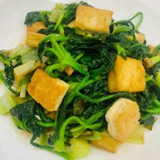 菠菜炒豆腐