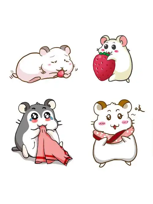 仓鼠卡通插图分享|插画|儿童插画|xyycgx - 原创作品 - 站酷 (zcool)