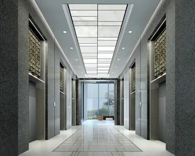 办公楼大厅装修实物图片-城起装修效果图