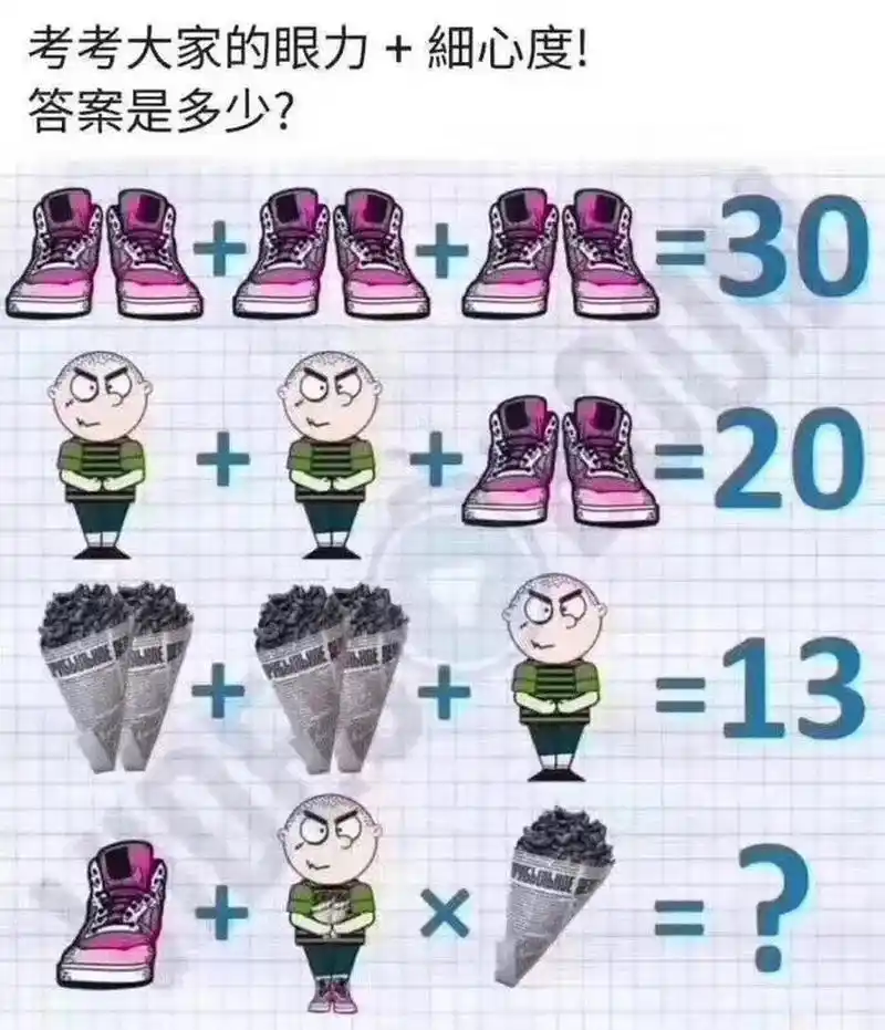 冷丝说趣味智力题# 接上条 继续给自己三次机会[没眼看][没眼看]