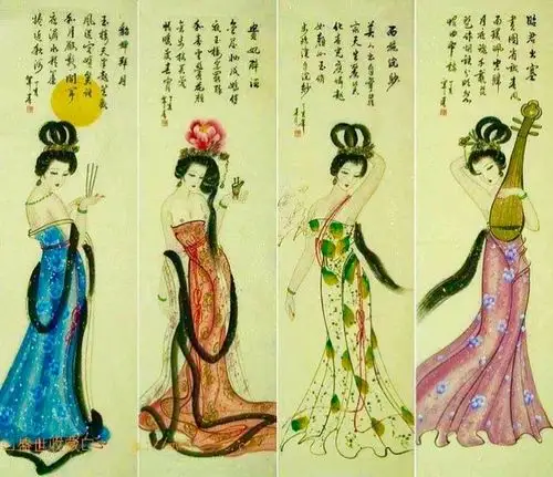 《中国古代四大美女》华三川画作欣赏