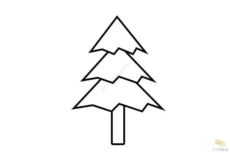 松树简笔画大全