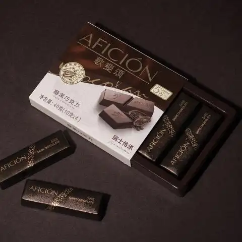 aficion歌斐颂旗舰店:歌斐颂58纯黑巧克力纯可可脂散装批发网红零食