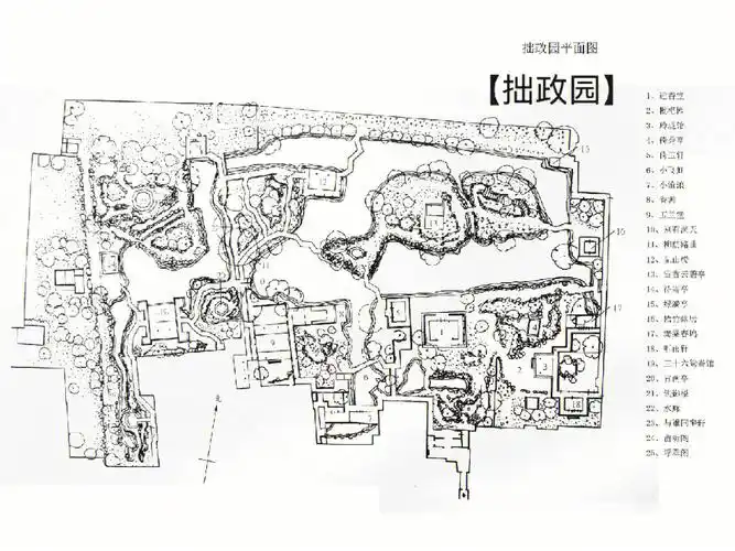 苏州古典园林高清平面图分享共9个