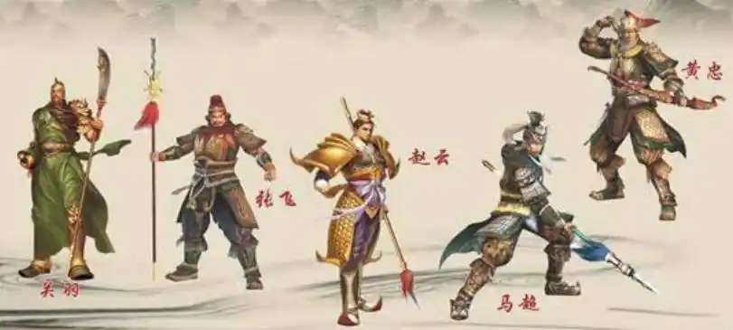 三国演义中,魏国五良将,蜀国五虎将,孙权有哪五大将呢?