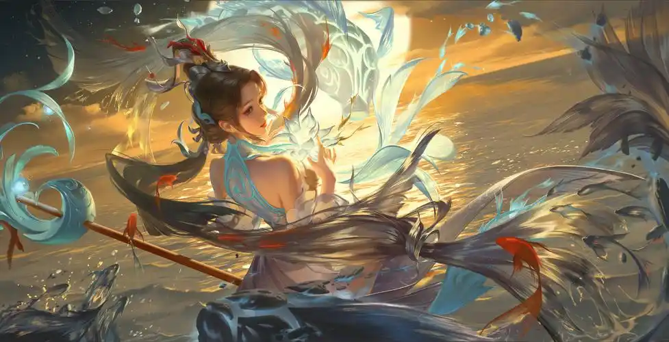 大乔新皮肤-白鹤梁神女-皮肤展示