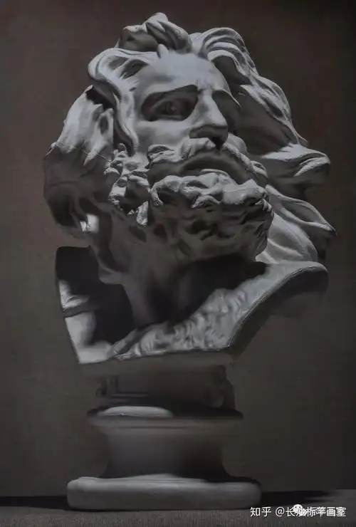 【素描石膏头像】标竿画室|马赛-侧面,起稿到细节完整呈现 - 知乎