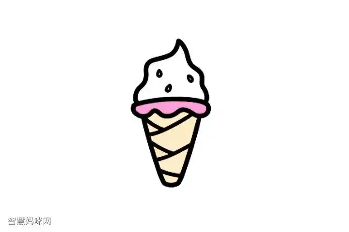 超简单冰淇淋简笔画