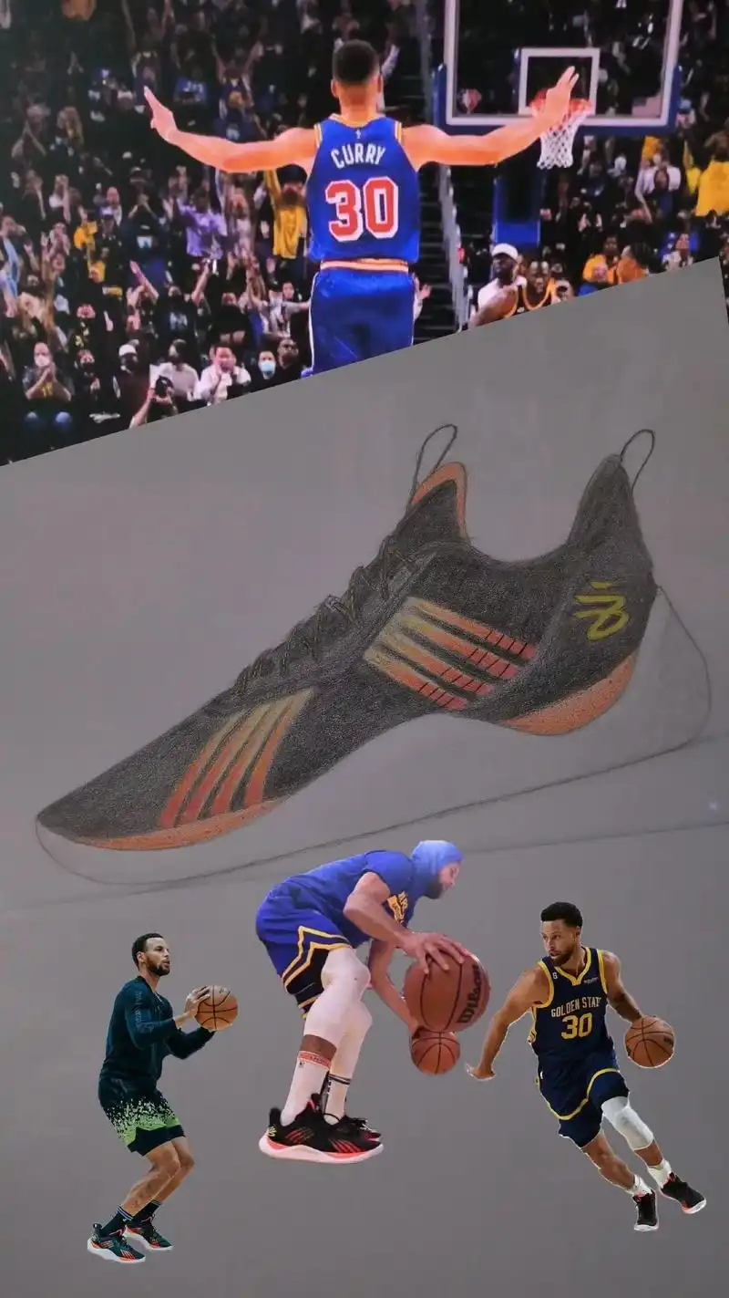 百炼成钢#库里 #日常瞎画 #篮球90 - 抖音