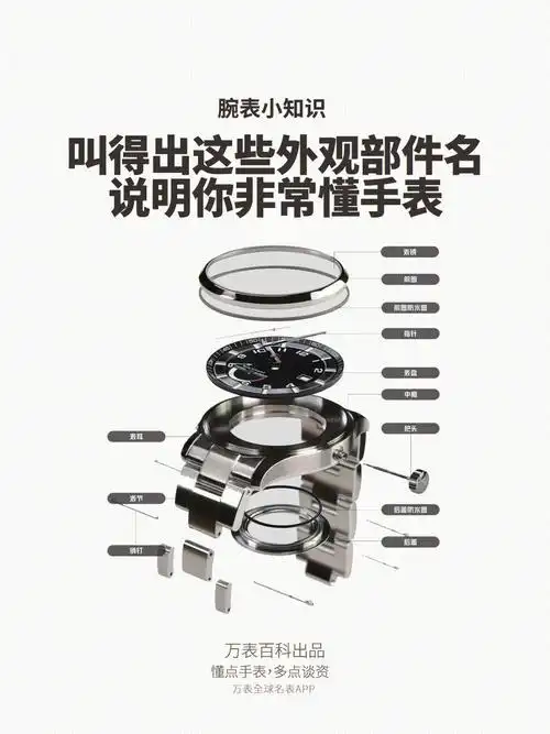 叫得出这些外观部件名说明你非常懂手表