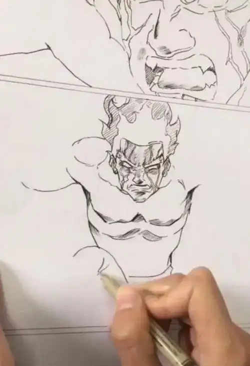 美术大佬手绘火影忍者"凯",实在是太帅了