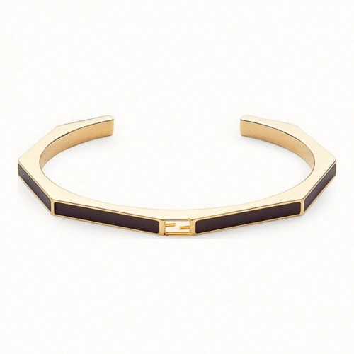 芬迪/fendi baguette手镯_抛光黑色手镯 8ag711 b09 f0rng