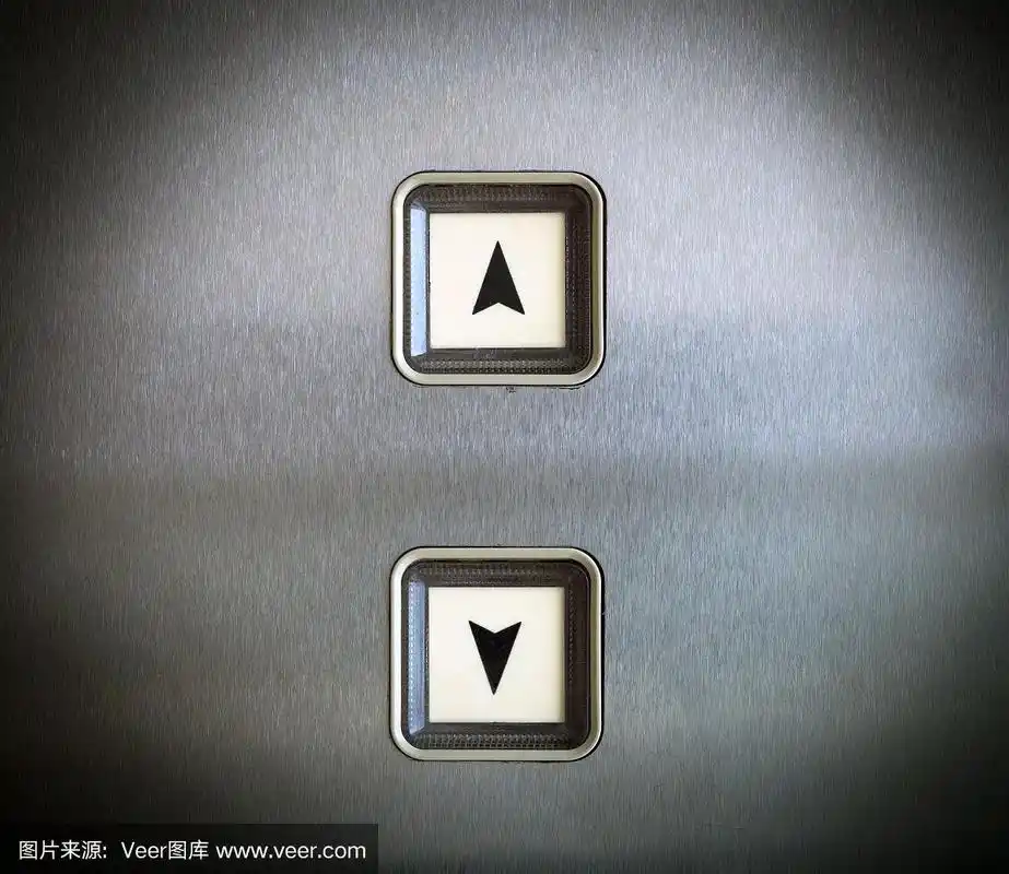 电梯按钮上下方向,复古风格