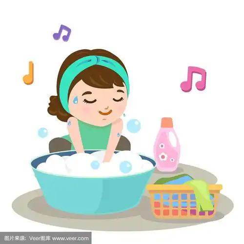 洗衣服,纺织品,绘画插图,塑胶,卡通